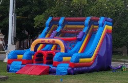 Mt. Rush 17' Tall Obstacle Dual Slide - Dry only