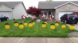 Critters - Grad Caps with Smiley Face