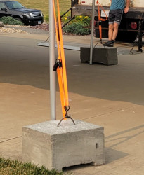 Concrete Block Tent Leg Weights