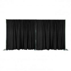 Drapes Black Poly