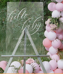 Acrylic Sign 16"x20" w/ Vinyl