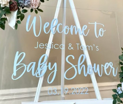 Acrylic Sign 16x20 w/ Vinyl