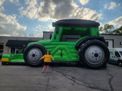 20250520 180524 1747797950 Tractor Bounce House w/ Slide - Wet or Dry