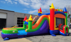 494681538 1266847005445536 672318233635787850 n 1755456894 Mega Rainbow Bounce House w/ Slide - Wet or Dry