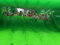 IMG 5078 1755465525 Tractor Bounce House w/ Slide - Wet or Dry