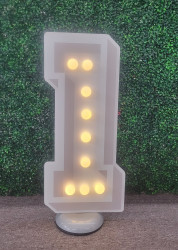 Light Up 1 Sign Marquee Yard Card