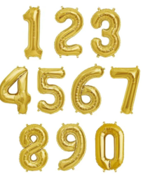 Gold20Numbers 1771625930 34" Megaloon Number